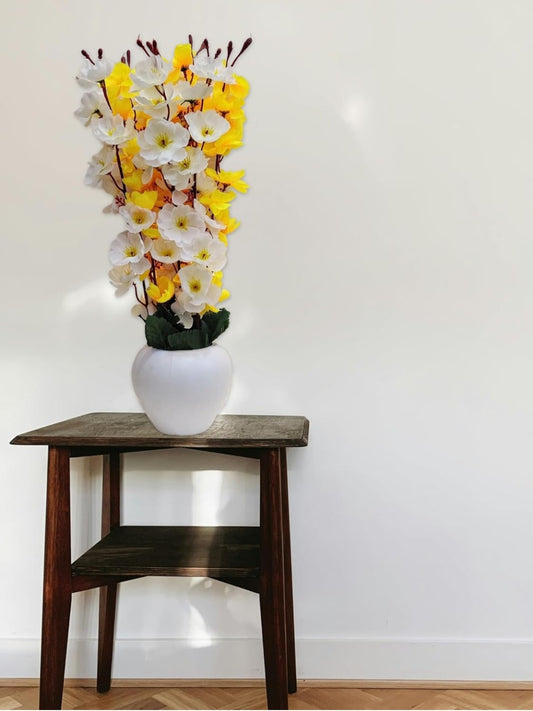 Yarma Artificial Flowers with Pot for Home Decoration | Office Decor, Gift for him/her, Artificial Plants with Pot, Multi Yellow, Pack of 1 Piece, 45 cm
Height