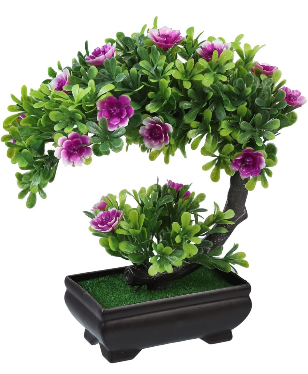 Yarma Artificial Flower with Plastic Pot - Elegant Home and Office Décor for Office Desk, Living Room, Balcony, Bathroom, Wash Basin, Bedroom