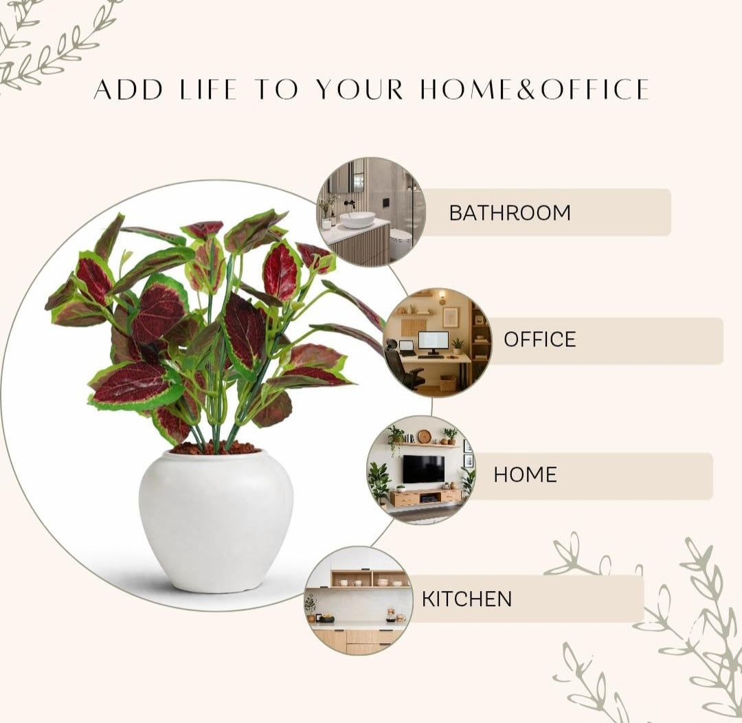 Yarma Artificial Plants: Ideal for Home Office Decor in Bedrooms, Living Rooms, and Balconies