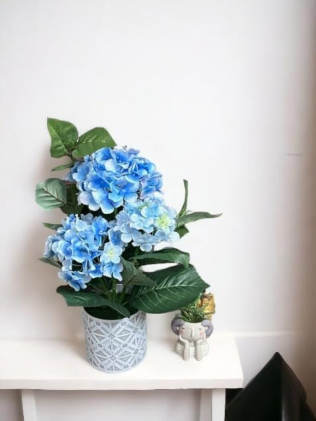 Yarma Artificial Potted Plant, Outdoor/Indoor Artificial Plants & Flowers Plants & Flowers | Decoration (Blue)